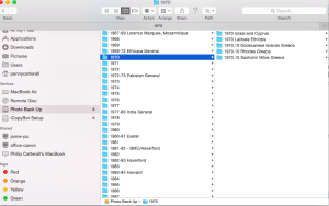 How to organized scanned photos on an external hard drive